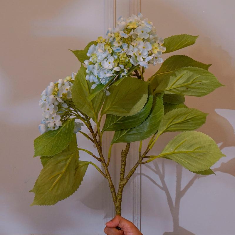 Buy Faux Hydrangea Flower Stick (Blue) - 32 CM Artificial Flowers from Vaaree