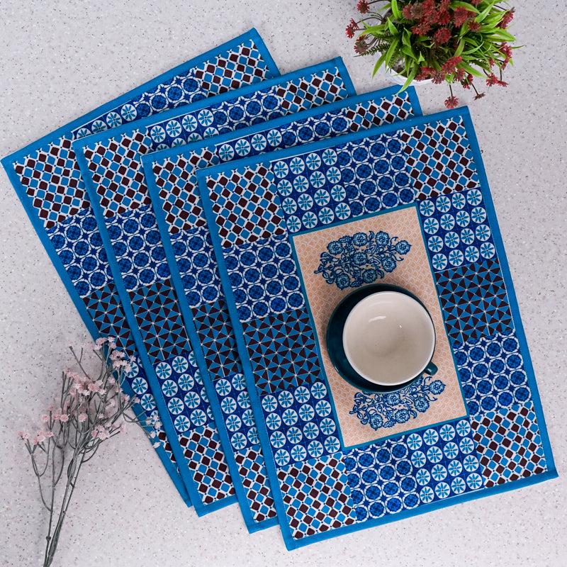 Buy Indigo Imal Placemat - Set Of Four Table Mats from Vaaree