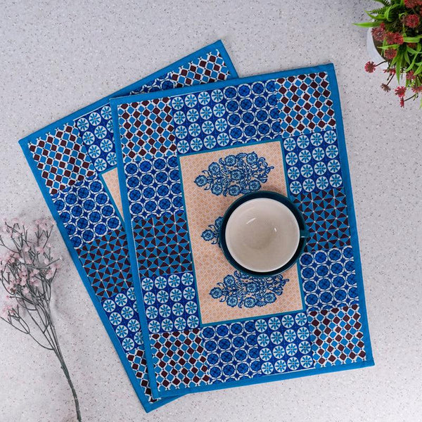 Buy Indigo Imal Placemat - Set Of Two Table Mats from Vaaree