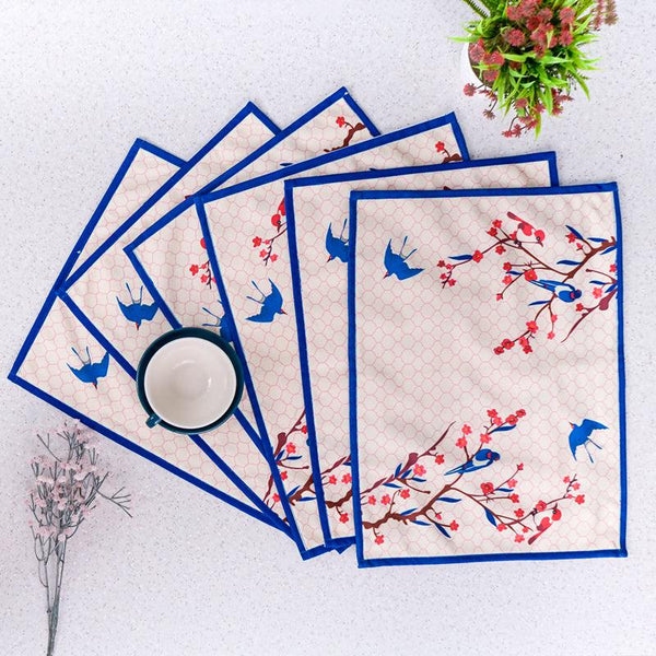 Buy Spring Wonder Placemat - Set Of Six Table Mats from Vaaree