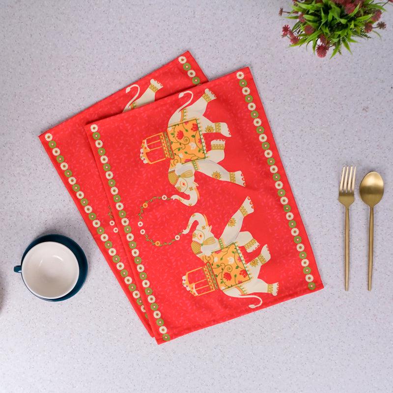 Buy Tusker Parade Table Runner - Set Of Two Table Mats from Vaaree