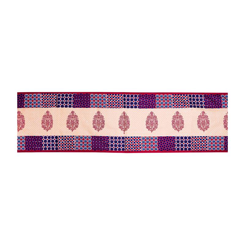 Buy Maroon Mix Table Runner Table Runner from Vaaree