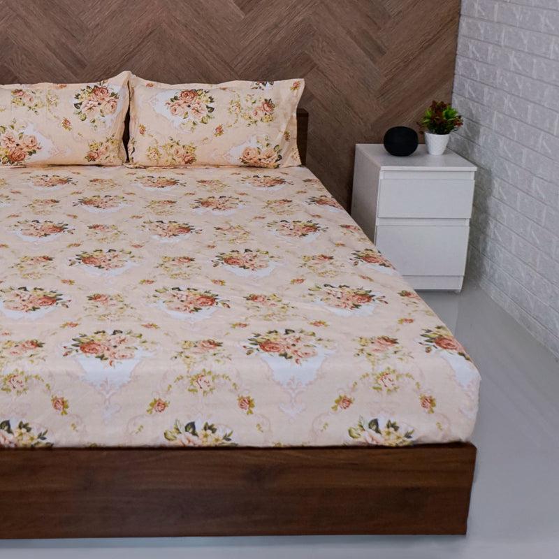 Buy Peony Plethora Bedsheet Bedsheets from Vaaree