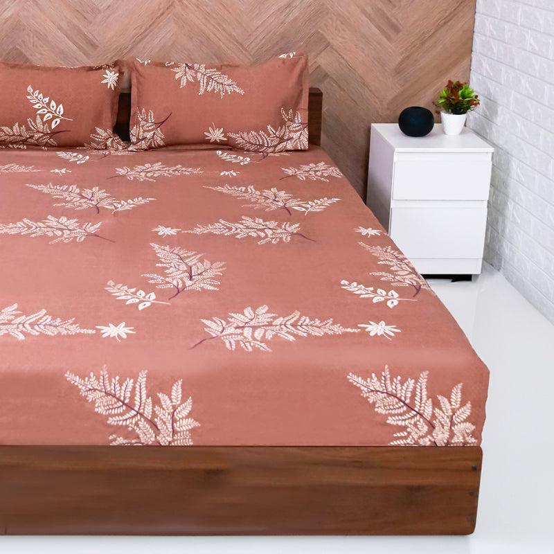 Buy Yima Leafy Bedsheet Bedsheets from Vaaree