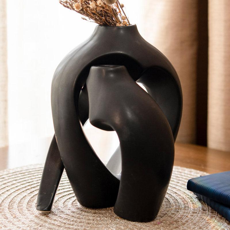 Buy Carbon Harmony Vase - Set Of Two Vase from Vaaree