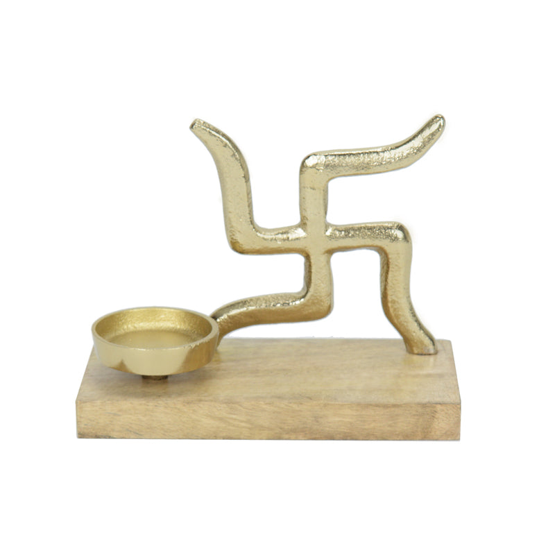 Buy Swastika Mantra Telight Candle Holder Candle Holders from Vaaree