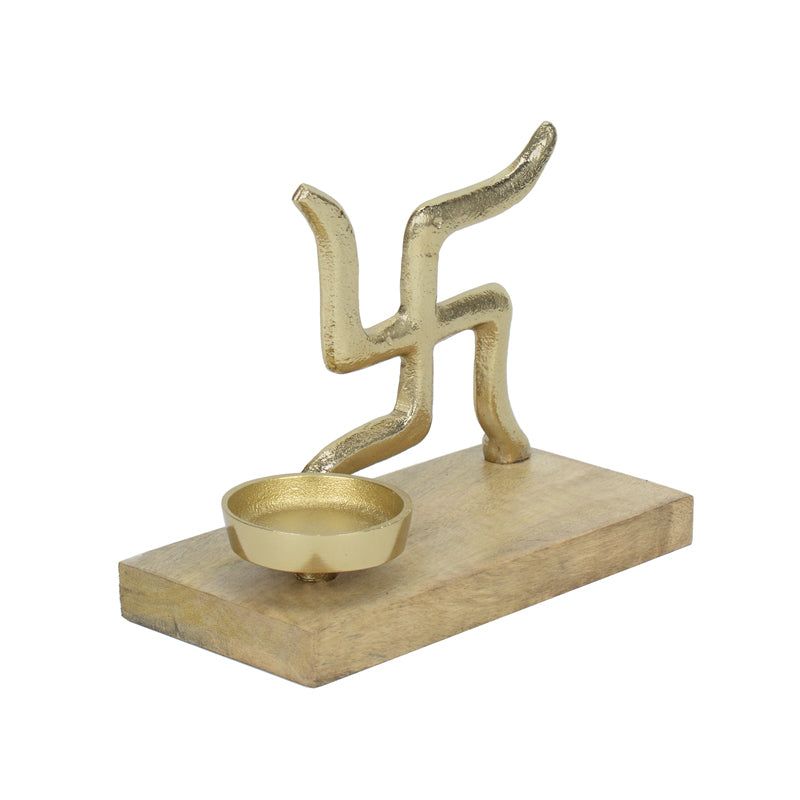 Buy Swastika Mantra Telight Candle Holder Candle Holders from Vaaree