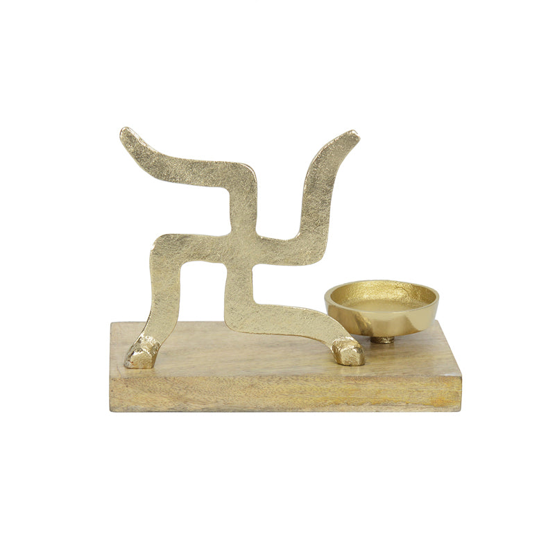 Buy Swastika Mantra Telight Candle Holder Candle Holders from Vaaree