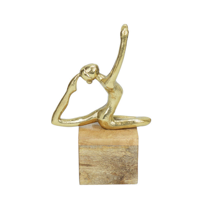 Buy Dance Deila Showpiece - Gold Showpiece from Vaaree