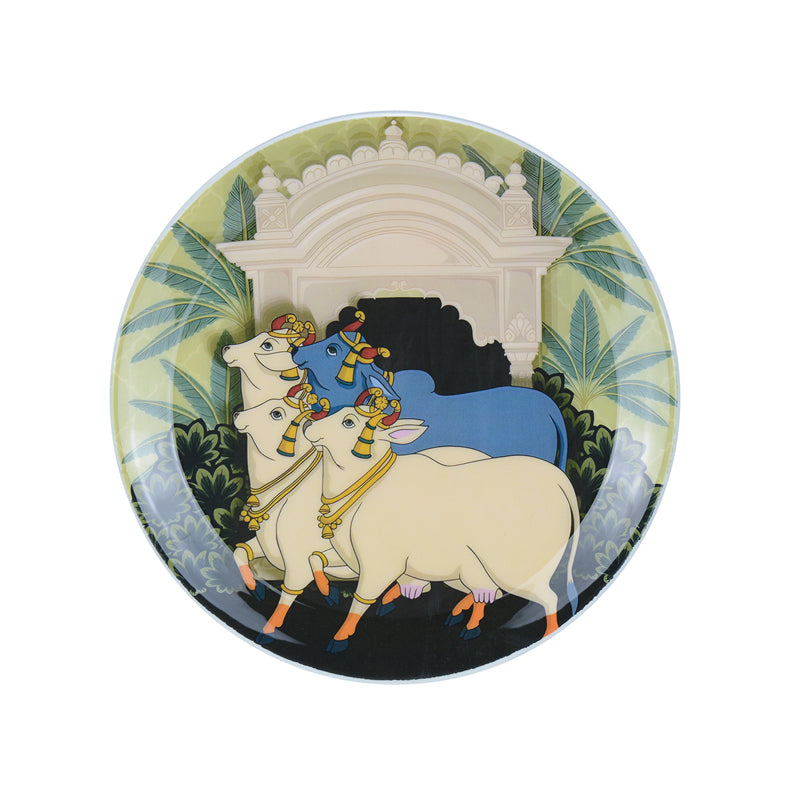 Buy Gopala nandi Pichwai Wall Plate Wall Plates from Vaaree