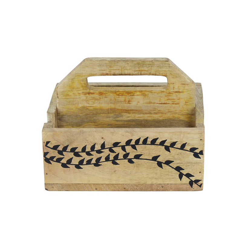 Buy Akia Wooden Cutlery Holder Cutlery Stand from Vaaree