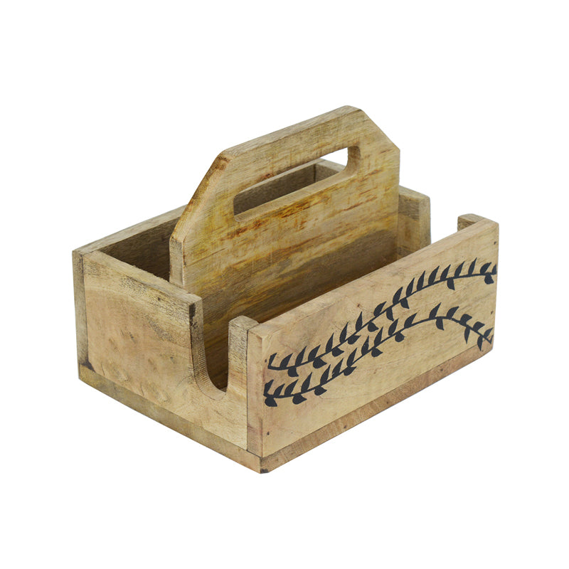 Buy Akia Wooden Cutlery Holder Cutlery Stand from Vaaree