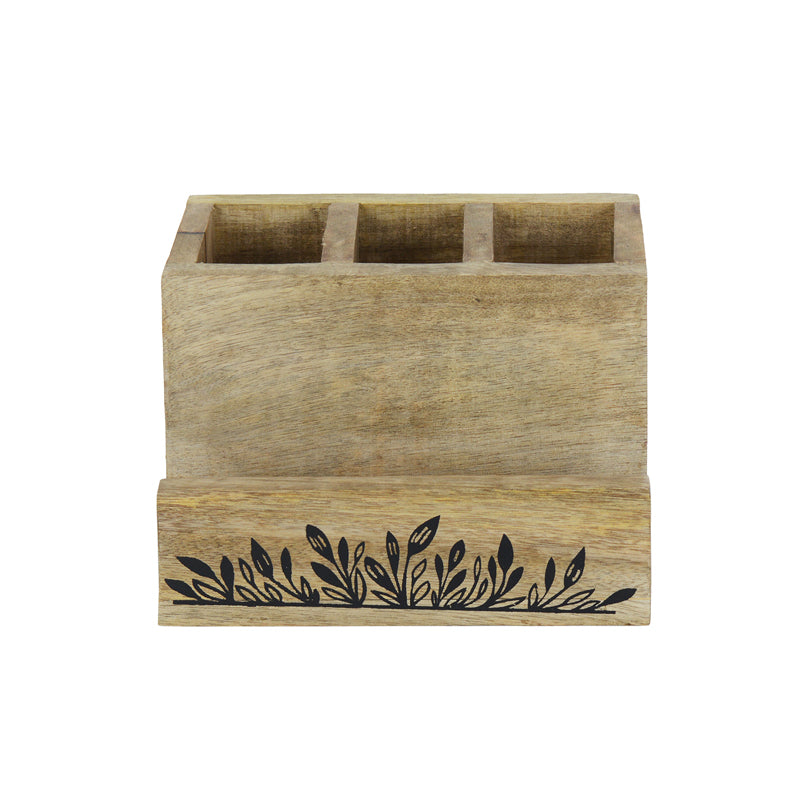 Buy Amra Wooden Cutlery Holder Cutlery Stand from Vaaree