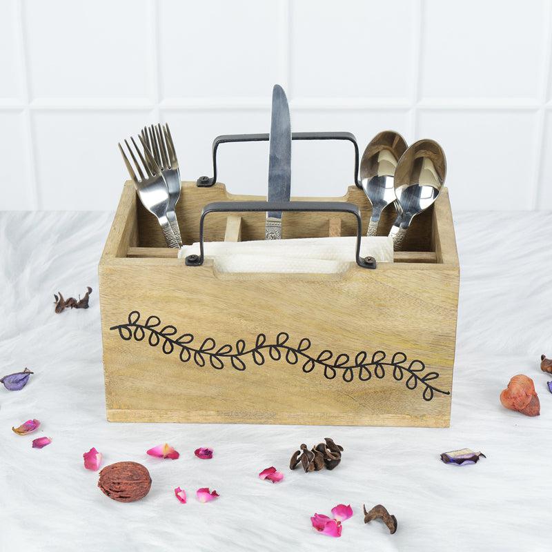 Buy Rita Wooden Cutlery Holder Cutlery Stand from Vaaree