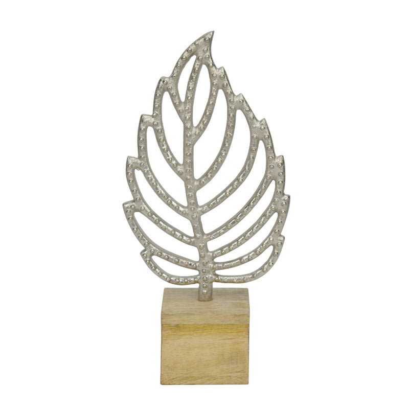 Buy The Leafy Lestora Showpiece - Silver Showpieces from Vaaree