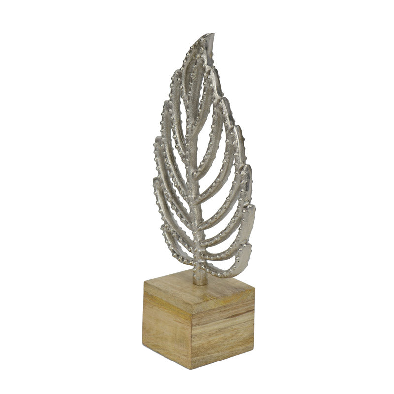 Buy The Leafy Lestora Showpiece - Silver Showpieces from Vaaree