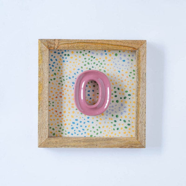(O) Mini Mottled Mono Wall Hanging - Pink