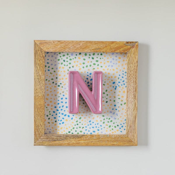 (N) Mini Mottled Mono Wall Hanging - Pink