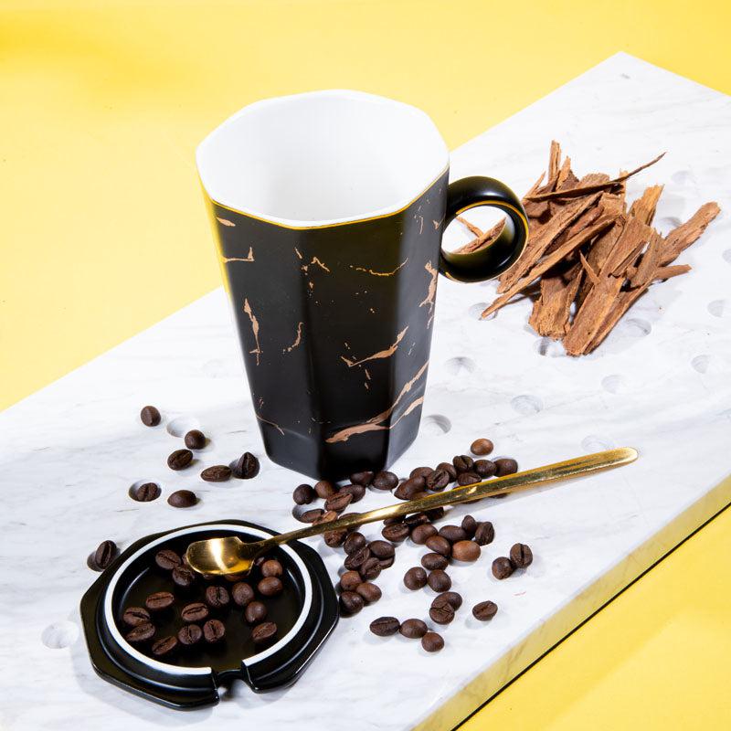 Buy Goldira Glory Mug (Black) - 400 ML Mug & Tea Cup from Vaaree