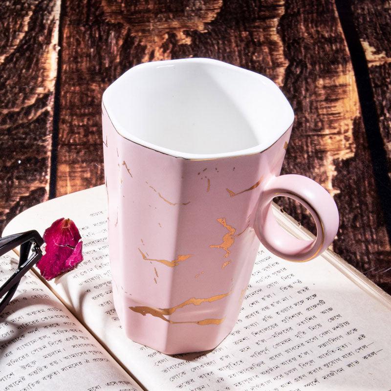 Buy Goldira Glory Mug (Pink) - 400 ML Mug & Tea Cup from Vaaree