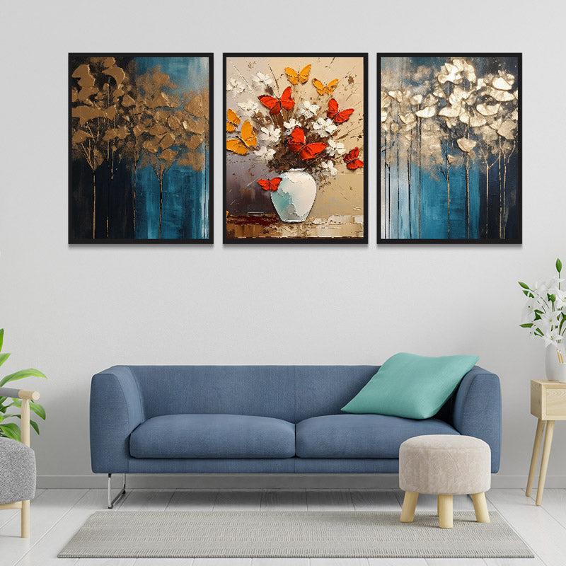 Buy Isaure Wall Art - Set Of Three Wall Art & Paintings from Vaaree