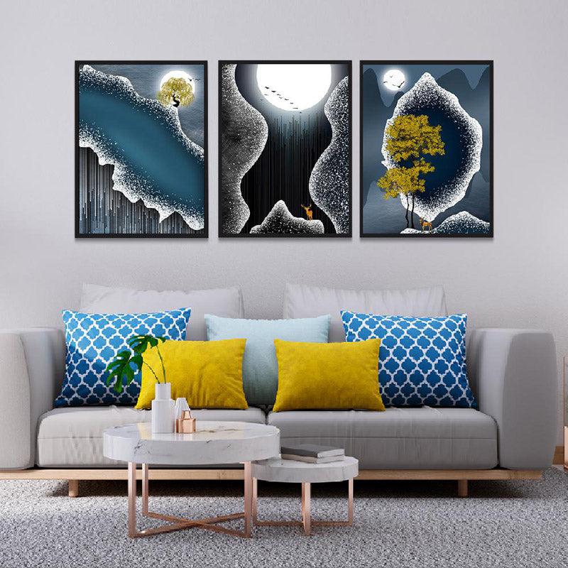 Buy Victoire Wall Art - Set Of Three Wall Art & Paintings from Vaaree