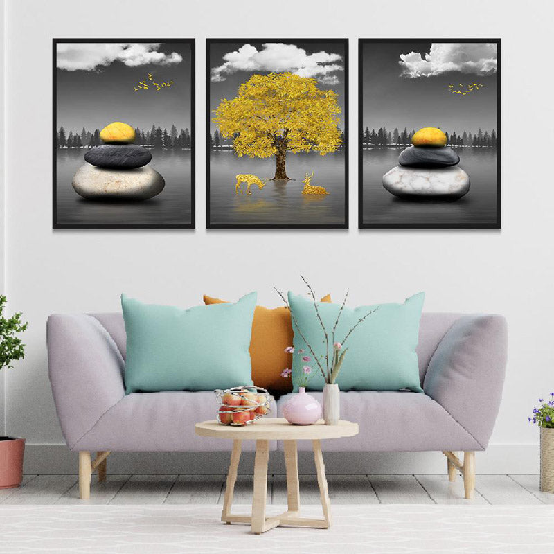 Buy Salome Wall Art - Set Of Three Wall Art & Paintings from Vaaree