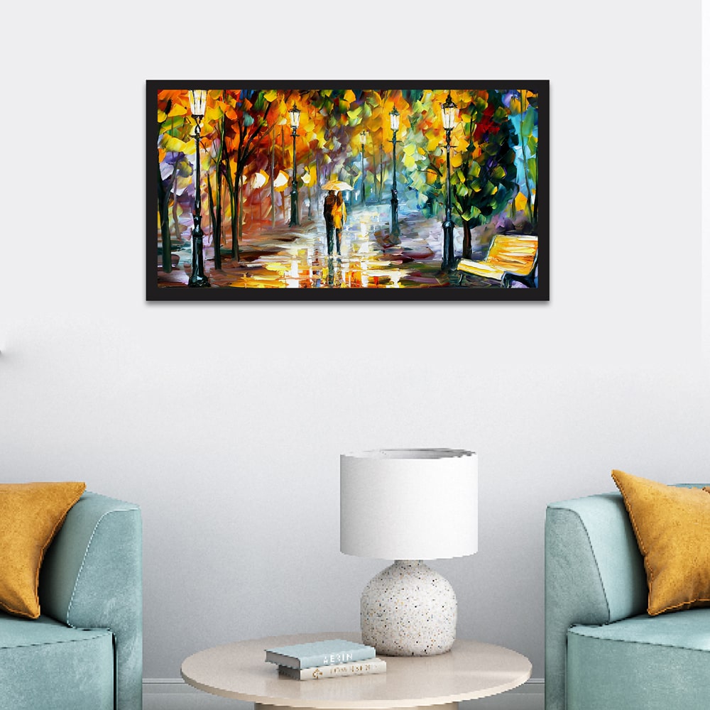 Buy Rainy Evening Wall Painting Wall Art & Paintings from Vaaree