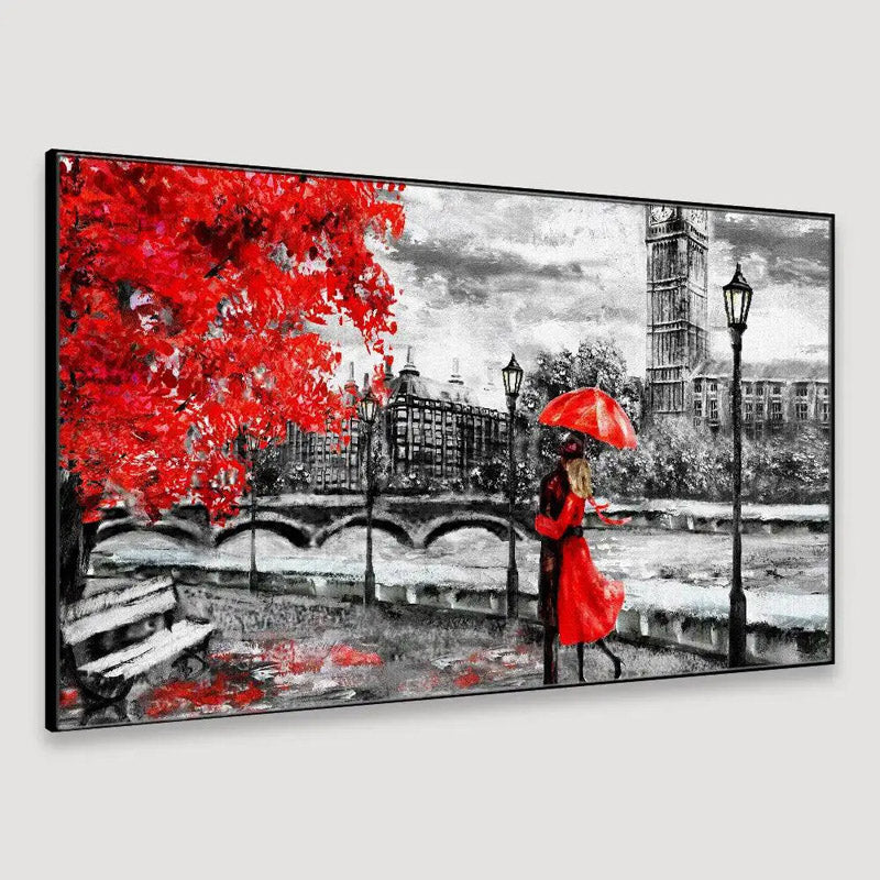 Buy Red Hue Romance Wall Painting Wall Art & Paintings from Vaaree