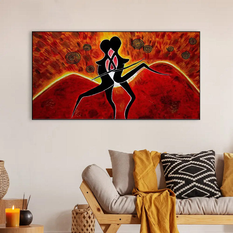 Buy Dual Feminine Modern Wall Painting Wall Art & Paintings from Vaaree