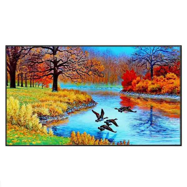 Buy Rivereie Walk Wall Painting Wall Art & Paintings from Vaaree