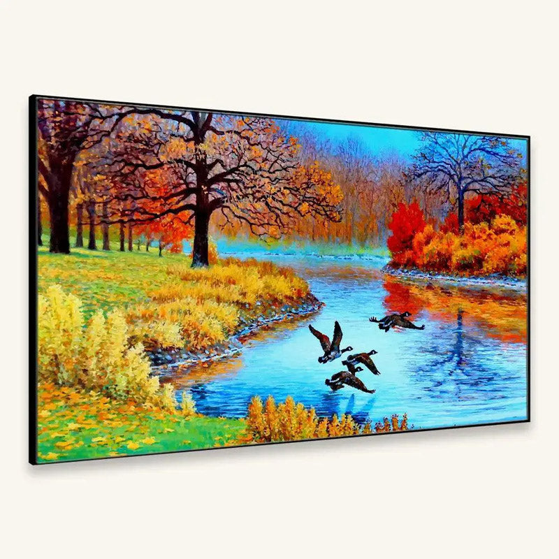 Buy Rivereie Walk Wall Painting Wall Art & Paintings from Vaaree