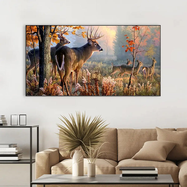 Buy Antler Forest Wall Painting Wall Art & Paintings from Vaaree