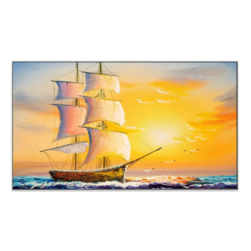 Buy Sunset Sails Wall Painting Wall Art & Paintings from Vaaree