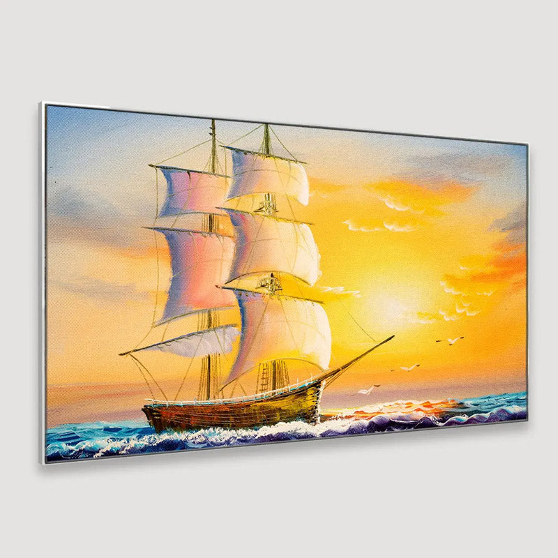 Buy Sunset Sails Wall Painting Wall Art & Paintings from Vaaree