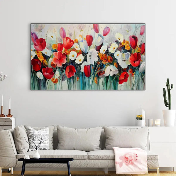 Buy Tulip Tailor Floral Wall Painting Wall Art & Paintings from Vaaree