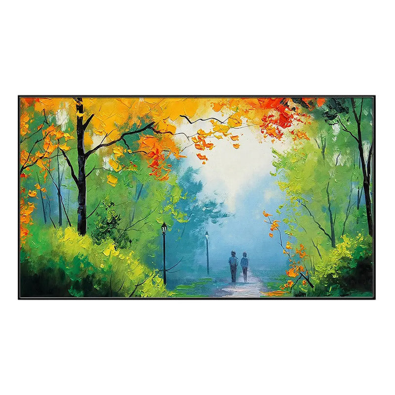 Buy Autumn Walk Wall Painting Wall Art & Paintings from Vaaree