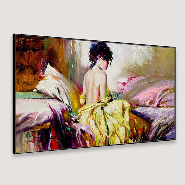 Buy Charming Retro Lady Wall Painting Wall Art & Paintings from Vaaree