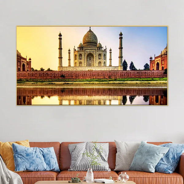 Buy Agra Taj Mahal Wall Painting Wall Art & Paintings from Vaaree