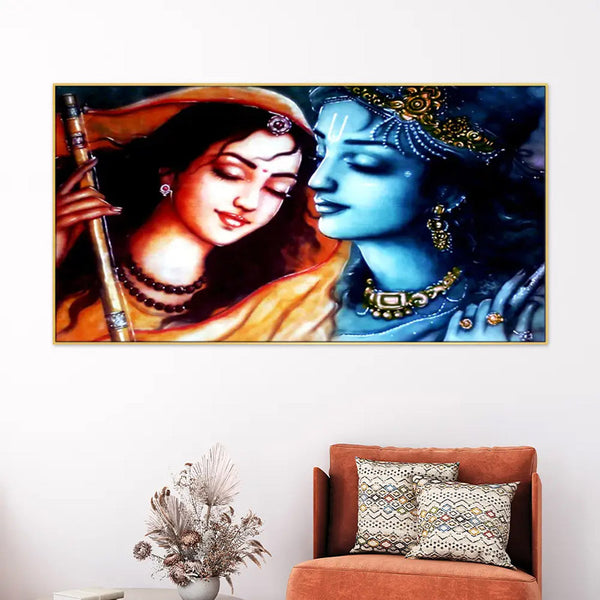 Buy Krishna Meerabhai Charm Wall Painting Wall Art & Paintings from Vaaree