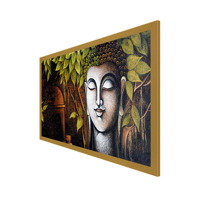 Buy Buddha And Bodhi Tree Wall Painting Wall Art & Paintings from Vaaree