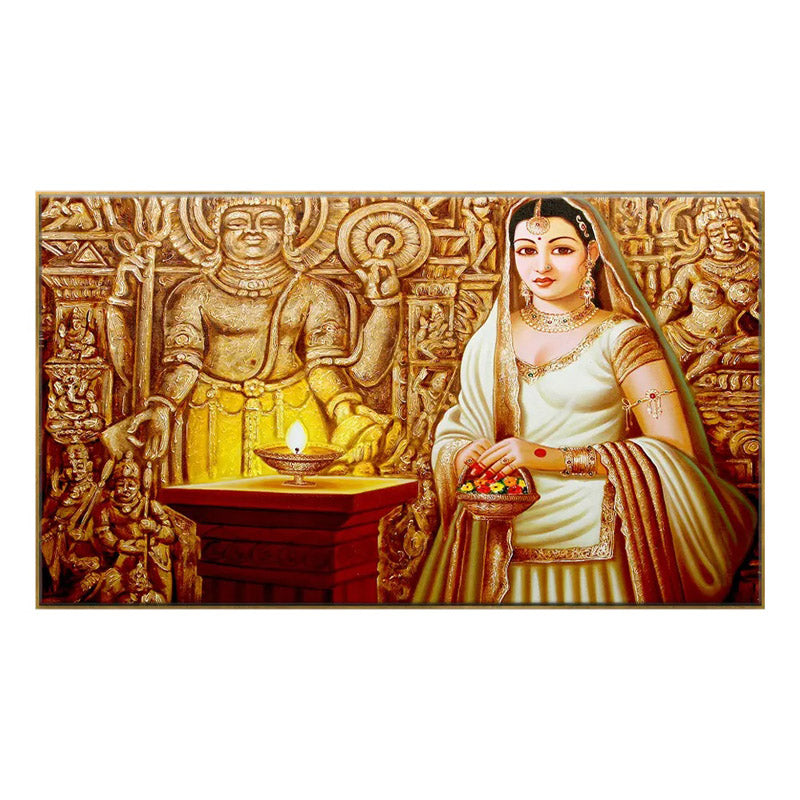 Buy Indian Princess Wall Painting Wall Art & Paintings from Vaaree