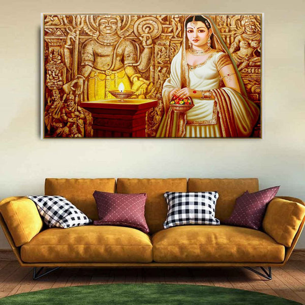 Buy Indian Princess Wall Painting Wall Art & Paintings from Vaaree