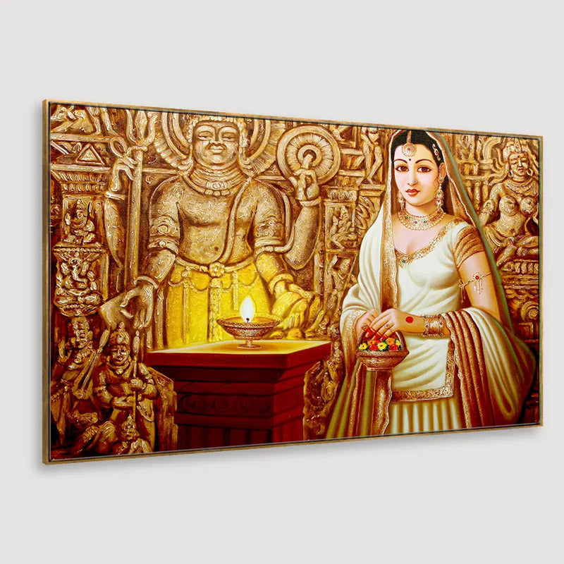 Buy Indian Princess Wall Painting Wall Art & Paintings from Vaaree