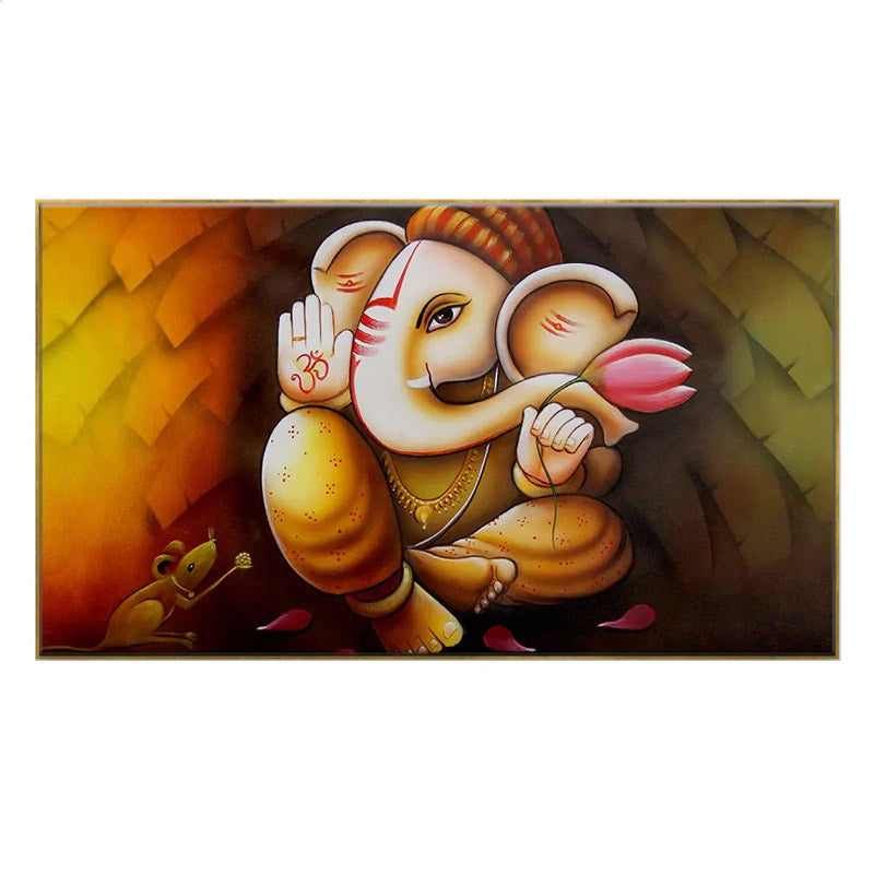 Buy Auspicious Ganesha Wall Painting Wall Art & Paintings from Vaaree