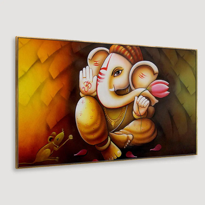 Buy Auspicious Ganesha Wall Painting Wall Art & Paintings from Vaaree