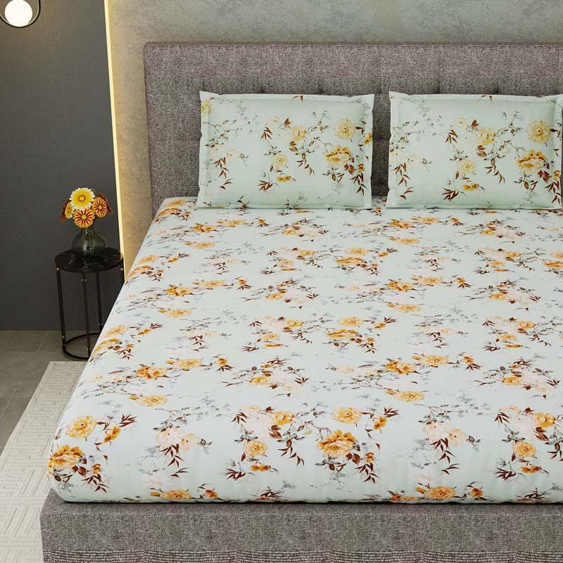 Buy Rosey-dozy Bedsheet at Vaaree online | Beautiful Bedsheets to choose from
