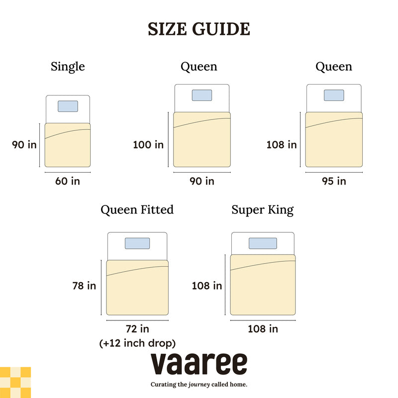 Buy Floral Grid Ethnic Bedsheet Bedsheets from Vaaree