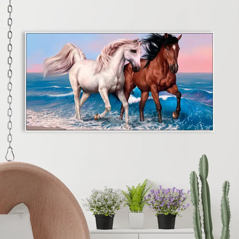 Buy Beach Gallop Wall Painting Wall Art & Paintings from Vaaree