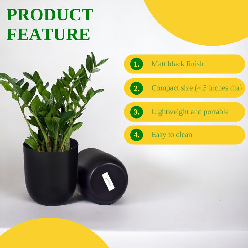 Buy Ruba Neita Planter - Black Pots & Planters from Vaaree